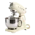 Robot pâtissier Smeg SMF03 crème au style années 50, bol inox